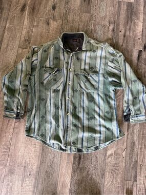 Rusty 90’s green xl button down flannel